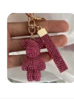 Rhinestone Bear Bagcharm NIP